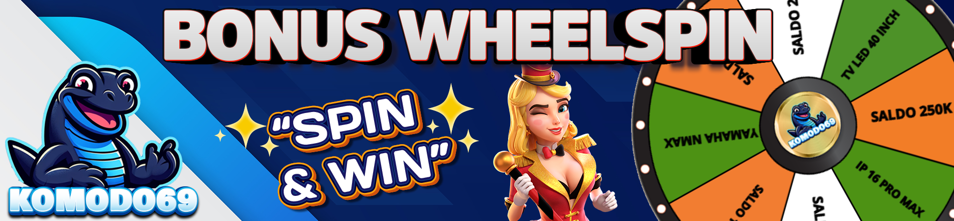 Bonus Lucky Wheelspin - KOMODO69