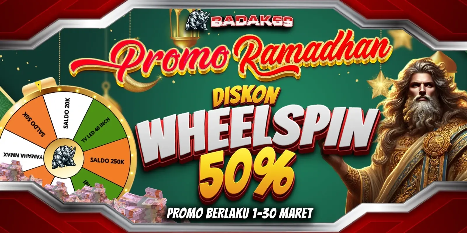 Special Ramadhan Diskon Wheelspin 50%