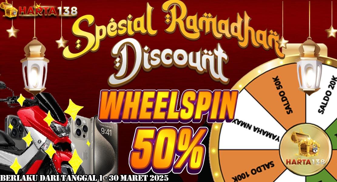 Harta138 Special Ramadhan Diskon Wheelspin 50%