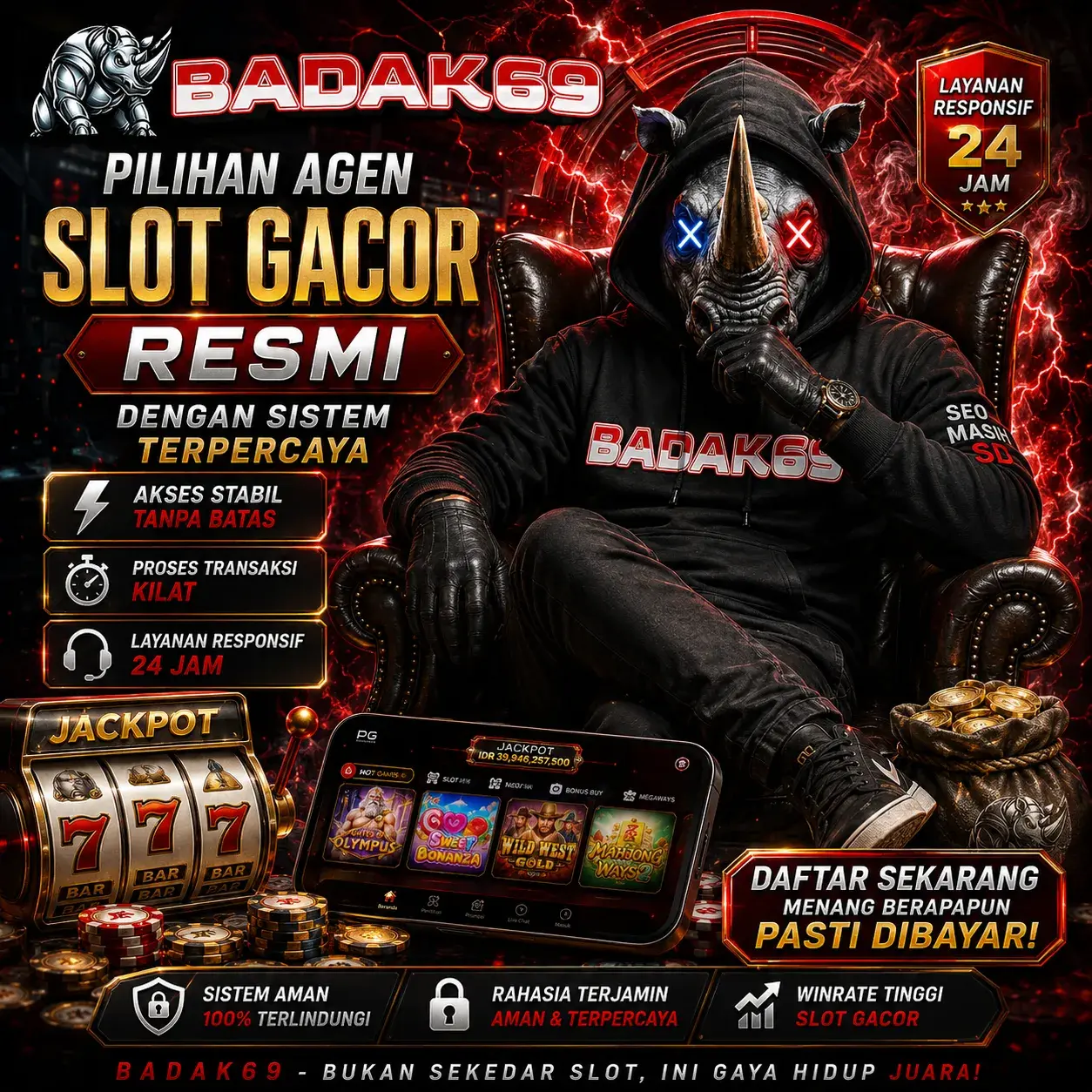 BADAK69: Pilihan Agen Slot Gacor Resmi dengan Sistem Terpercaya by Hey siriusly
