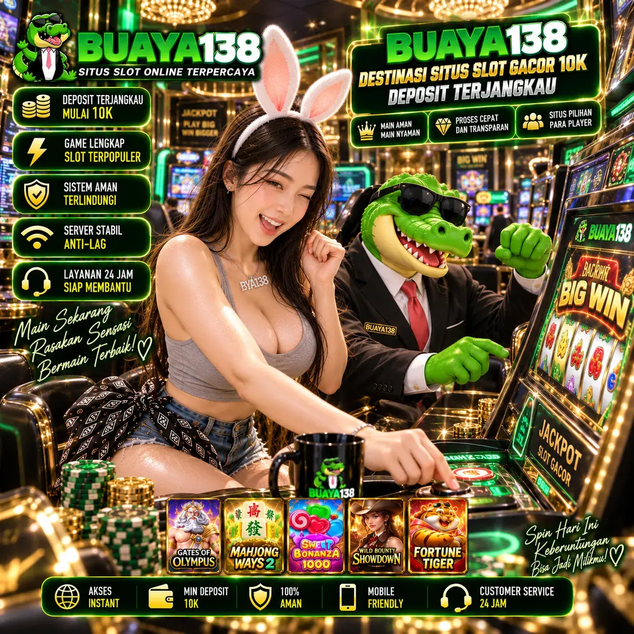 BUAYA138: Destinasi Situs Slot Gacor 10k Deposit Terjangkau by Hey siriusly