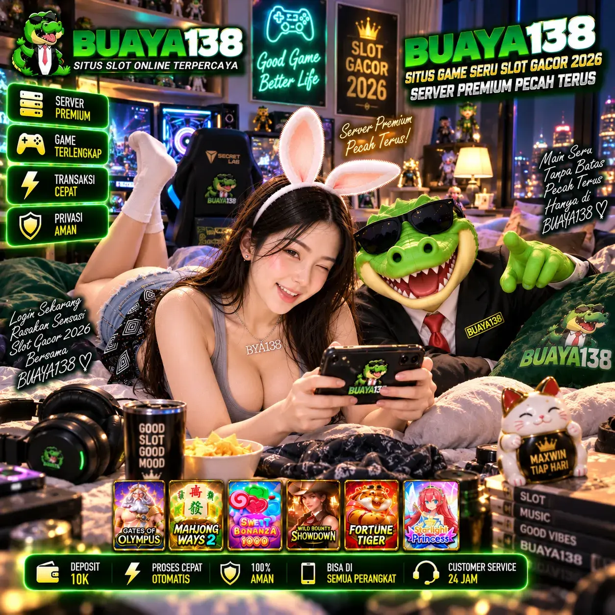 BUAYA138: Situs Game Seru Slot Gacor 2026 Server Premium Pecah Terus