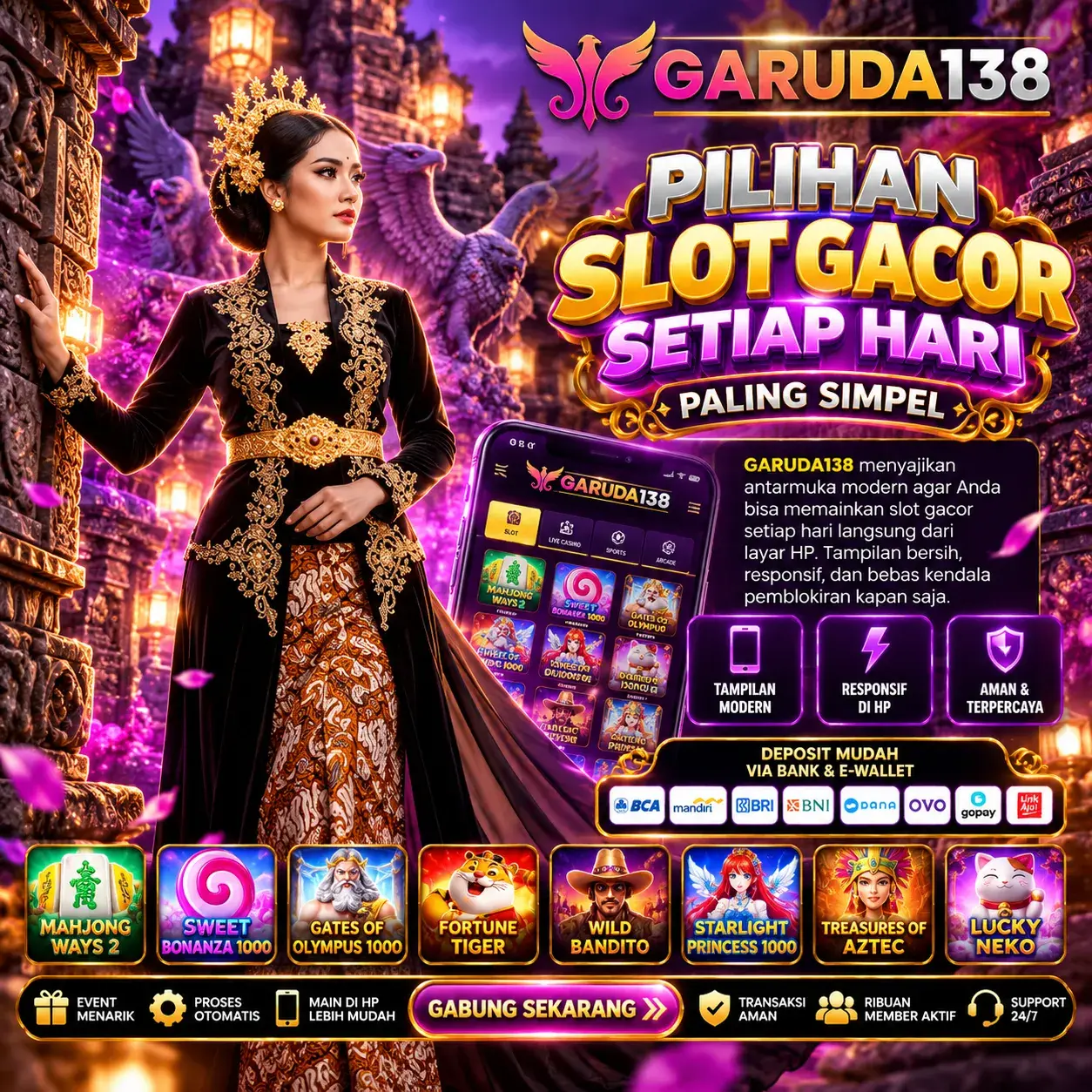GARUDA138: Pilihan Slot Gacor Setiap Hari Paling Simpel
