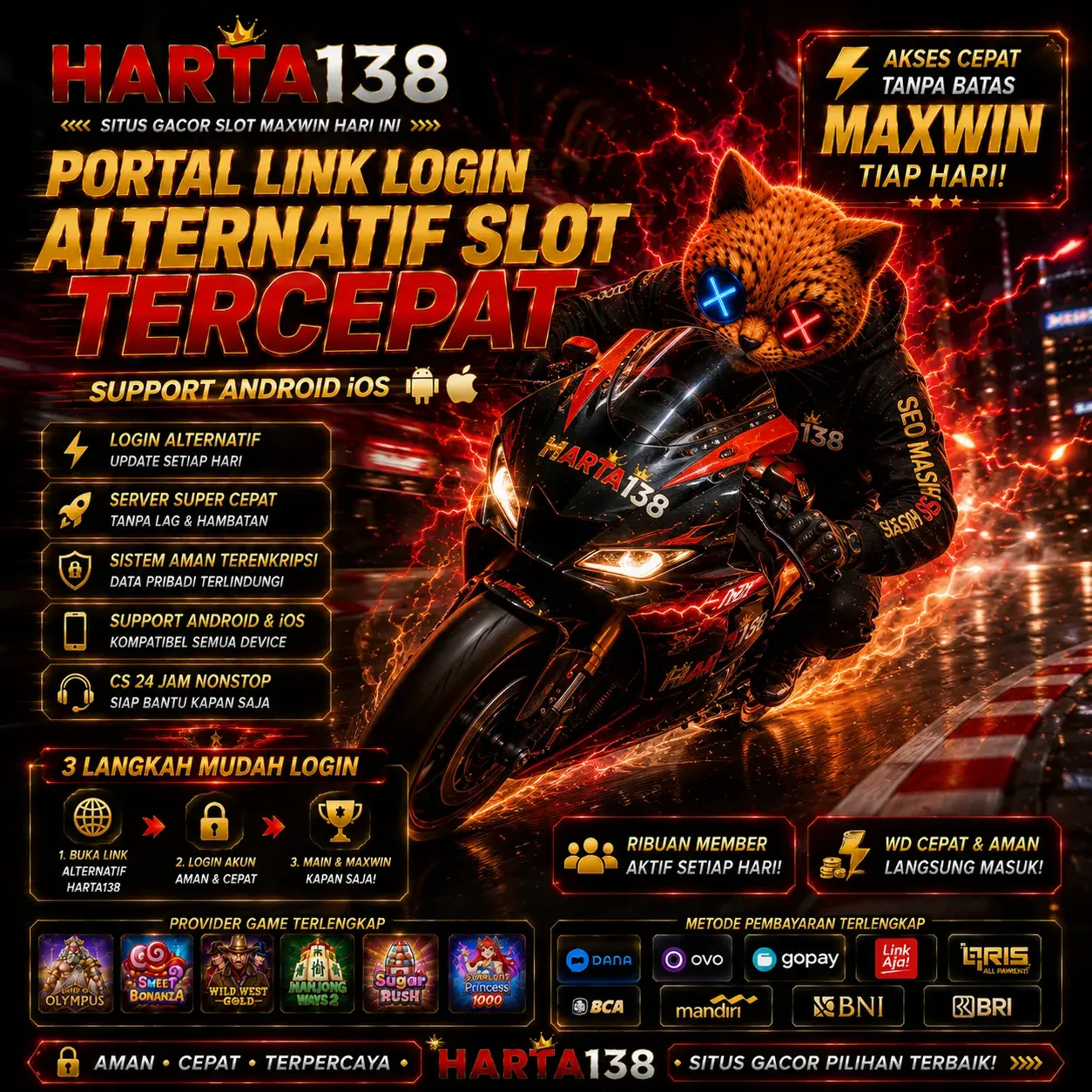 HARTA138: Portal Link Login Alternatif Slot Tercepat Support Android iOS by Hey siriusly