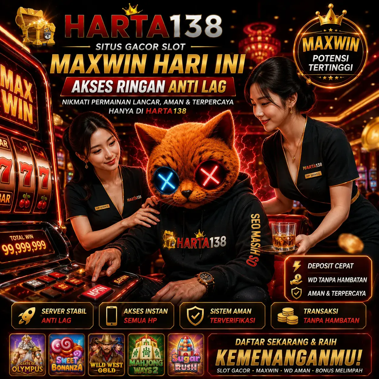 HARTA138: Situs Gacor Slot Maxwin Hari Ini Akses Ringan Anti Lag by Hey siriusly