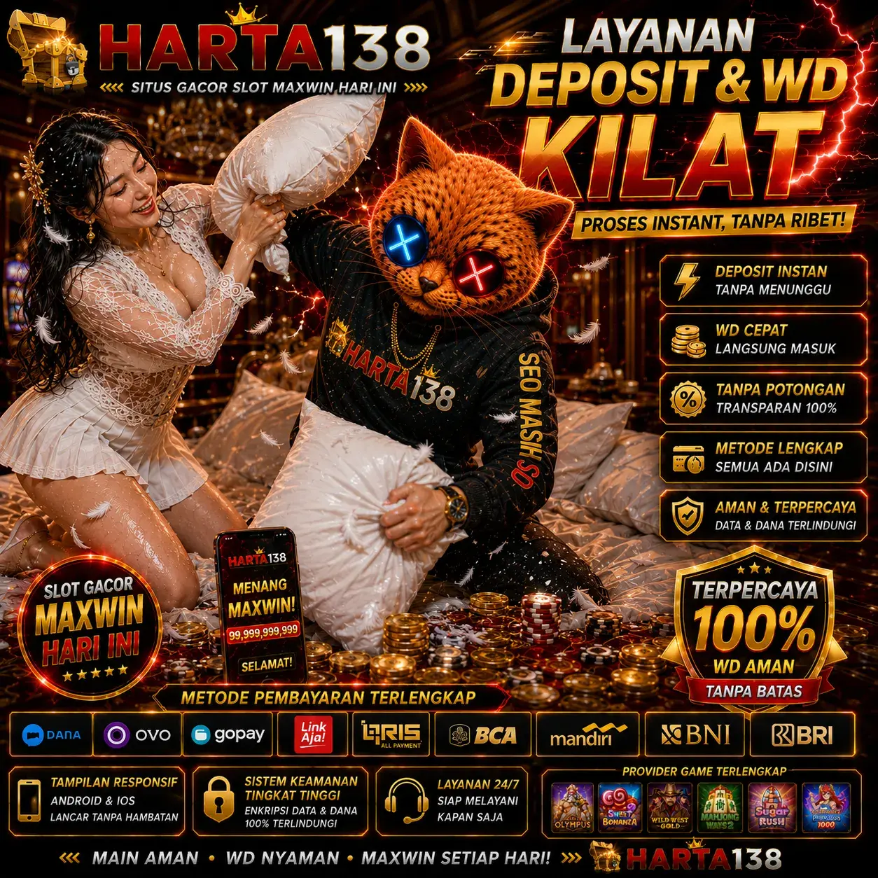 HARTA138: Situs Gacor Slot Maxwin Hari Ini Layanan Deposit & WD Kilat by Hey siriusly