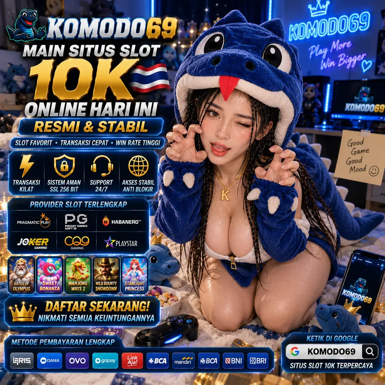 KOMODO69 – Main Situs Slot 10K Online Hari Ini Resmi & Stabil by Hey siriusly