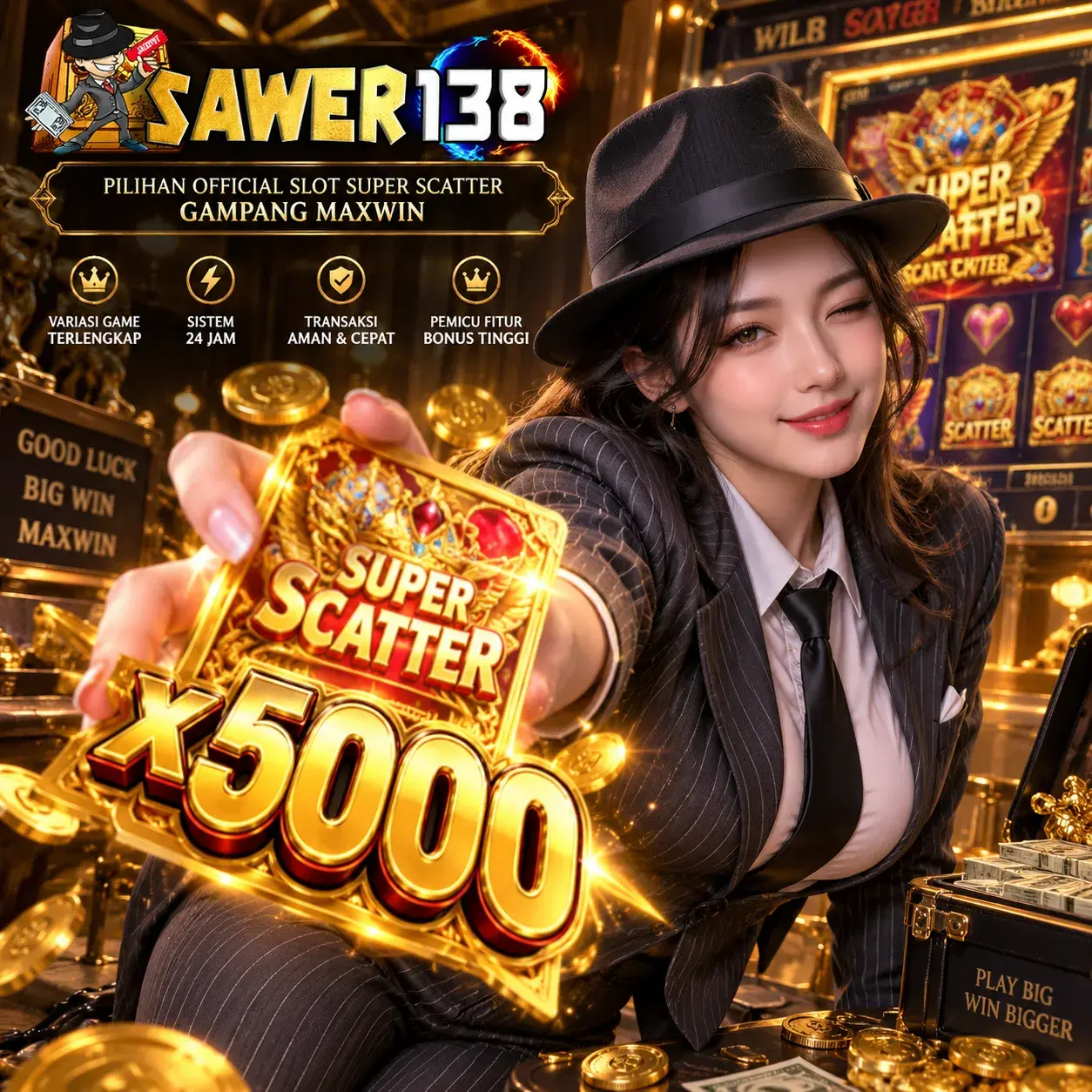 SAWER138 - Pilihan Official Slot Super Scatter Gampang Maxwin by Hey siriusly