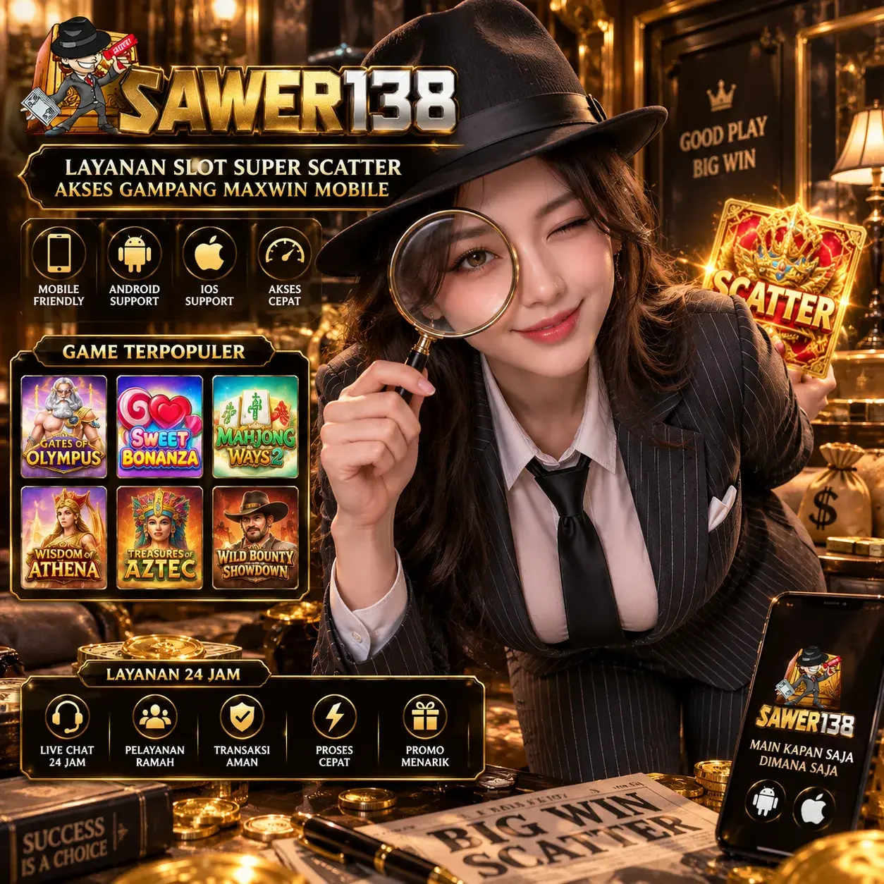 SAWER138 – Layanan Slot Super Scatter Akses Gampang Maxwin Mobile by Hey siriusly